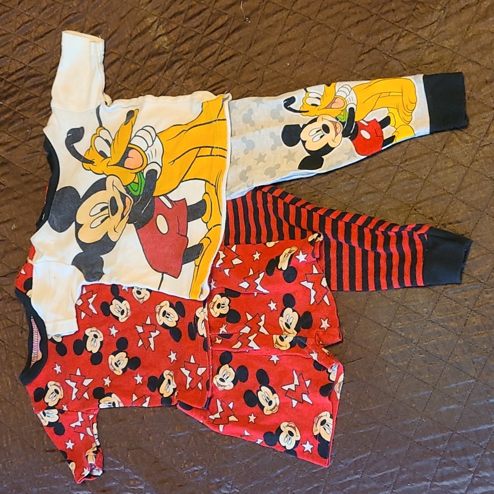 2 Mickey Mouse Pajama Sets